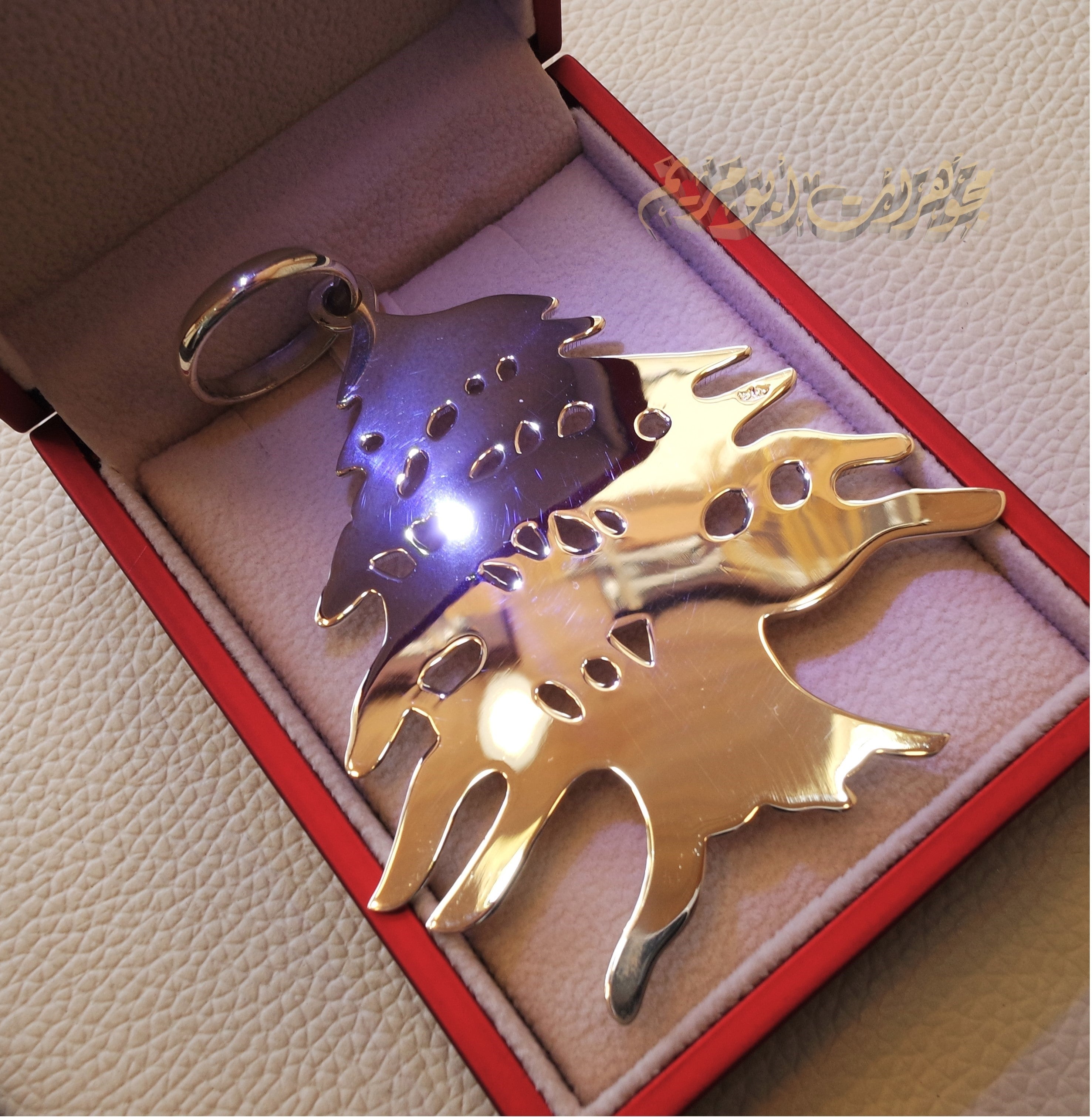 Lebanon very huge pendant cedar tree sterling silver 925 k high quality jewelry Arabic fast shipping لبنان أرزة