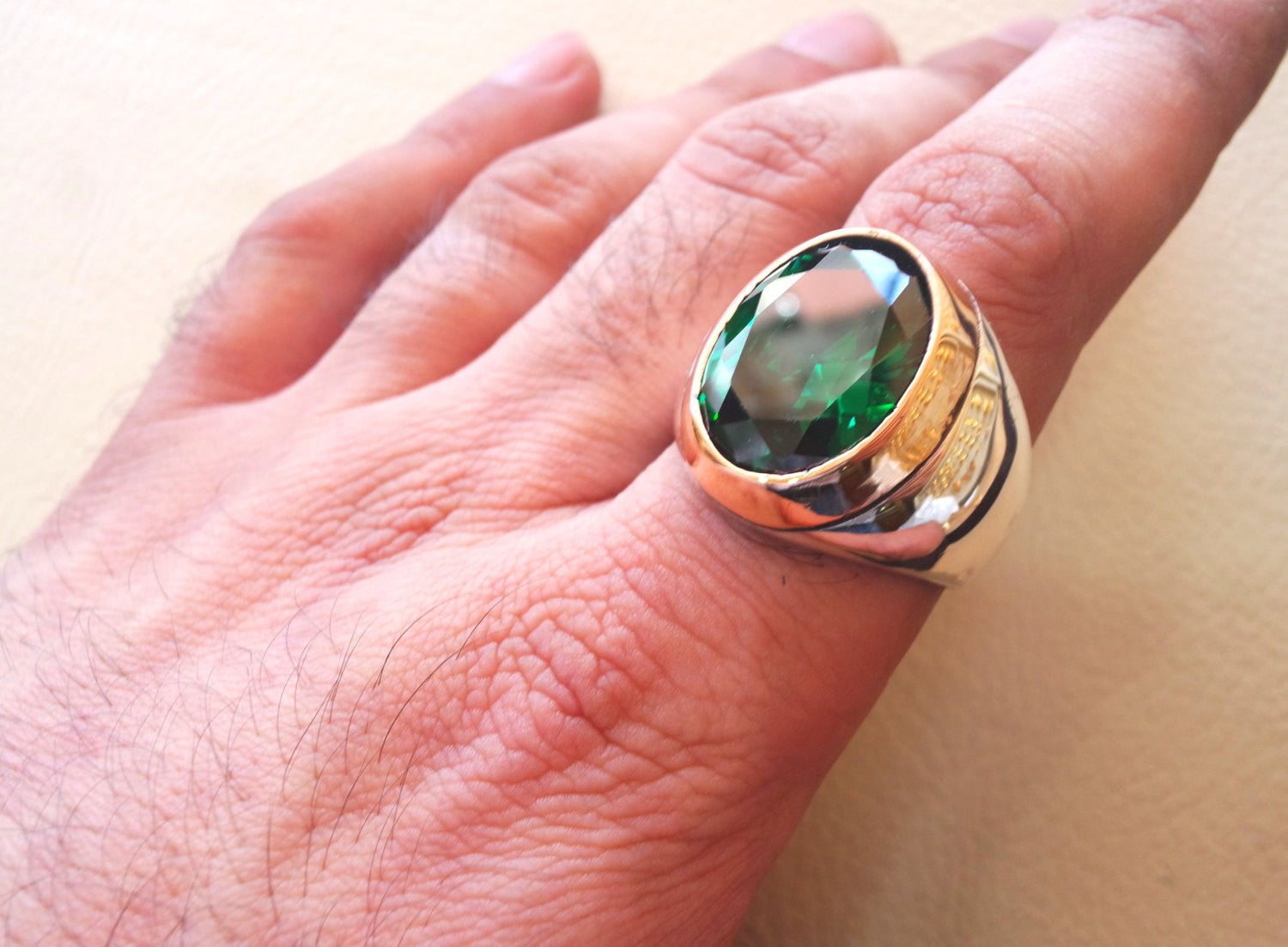 deep vivid fancy green synthetic corundum oval huge stone high quality – Abu  Mariam Jewelry