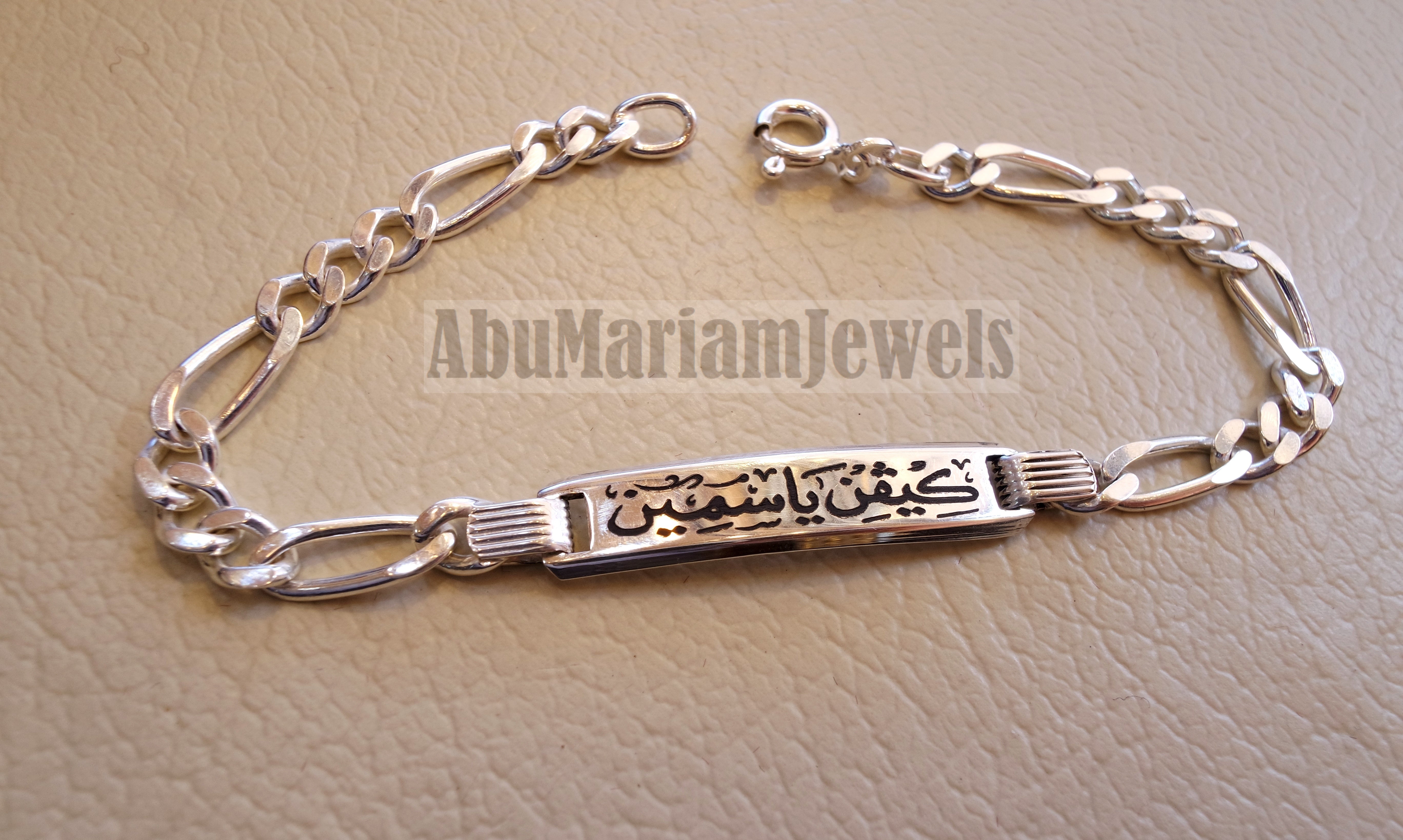 Custom Name Bracelet for Men Personalized Leather Bracelet Men (FB