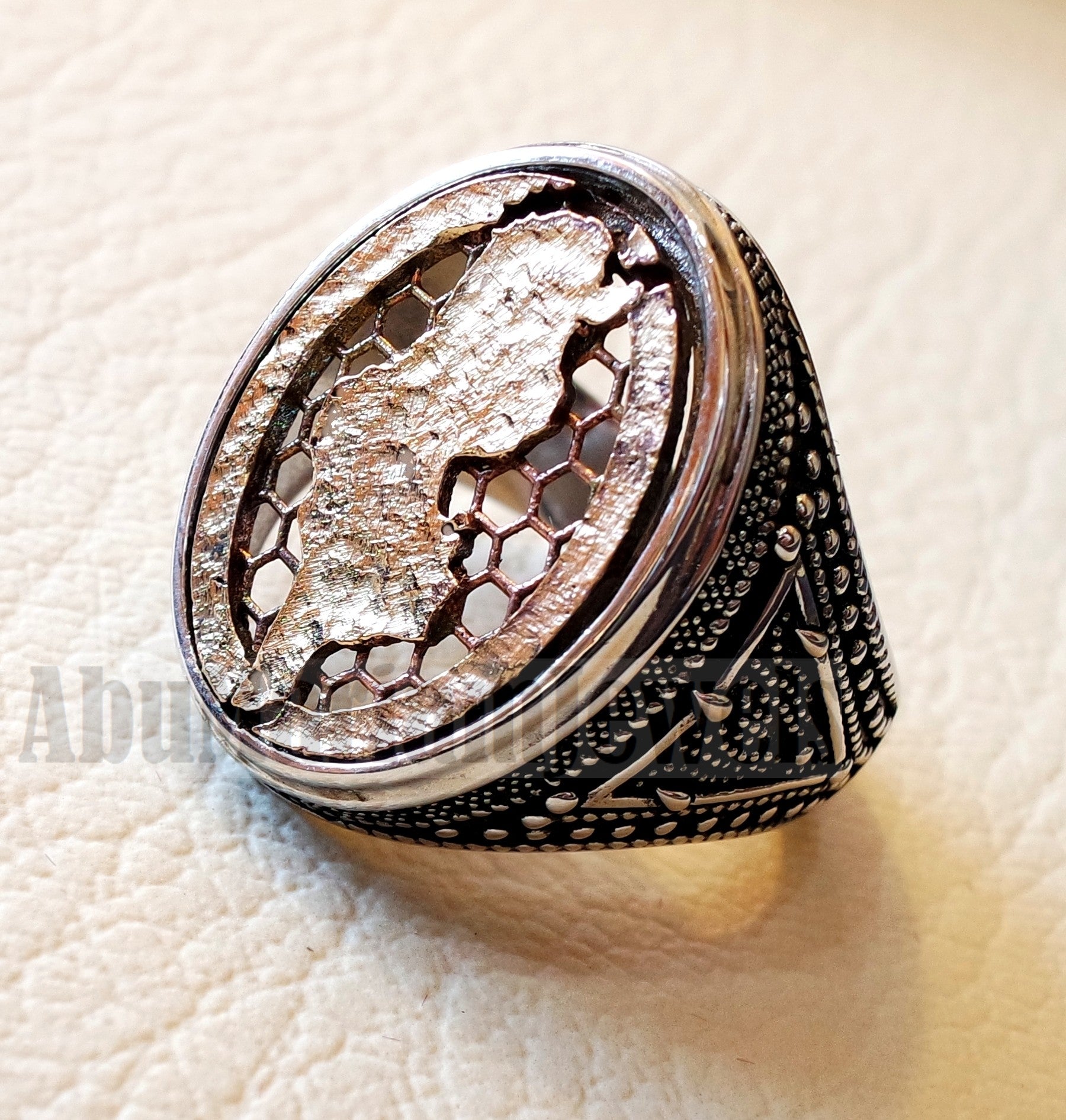 Original matte silver rings - Ebony wood - VIADEMONTE JEWELRY Online sale
